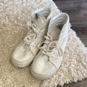 Vans White Size 10 Hi-Top